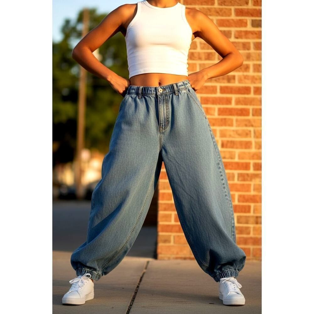 Aeropostale Women's New w/Tags Blue Parachute Pants - Size: Small